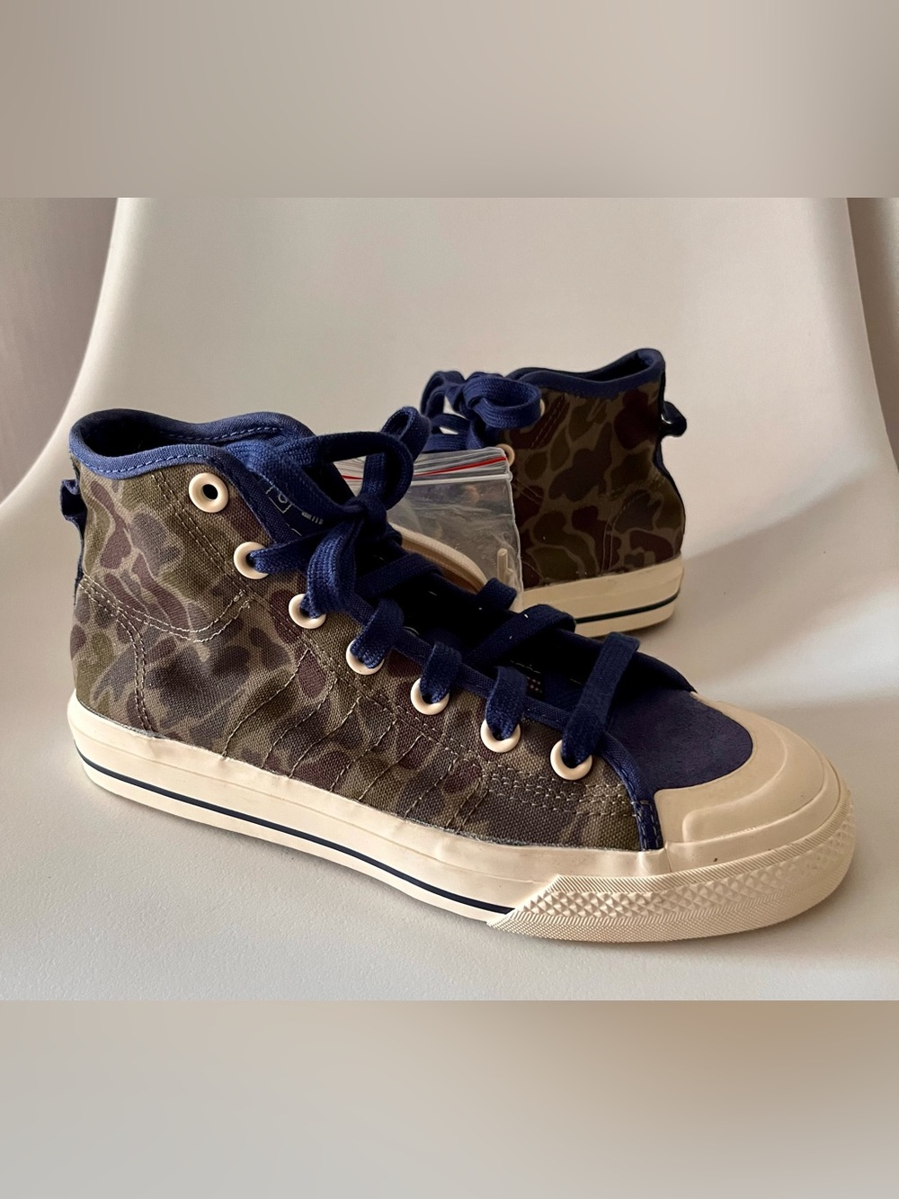 Adidas Nizza Hi RF FV0682 Camo Leopard High Top Sneakers Men's 6 NWOB Rare